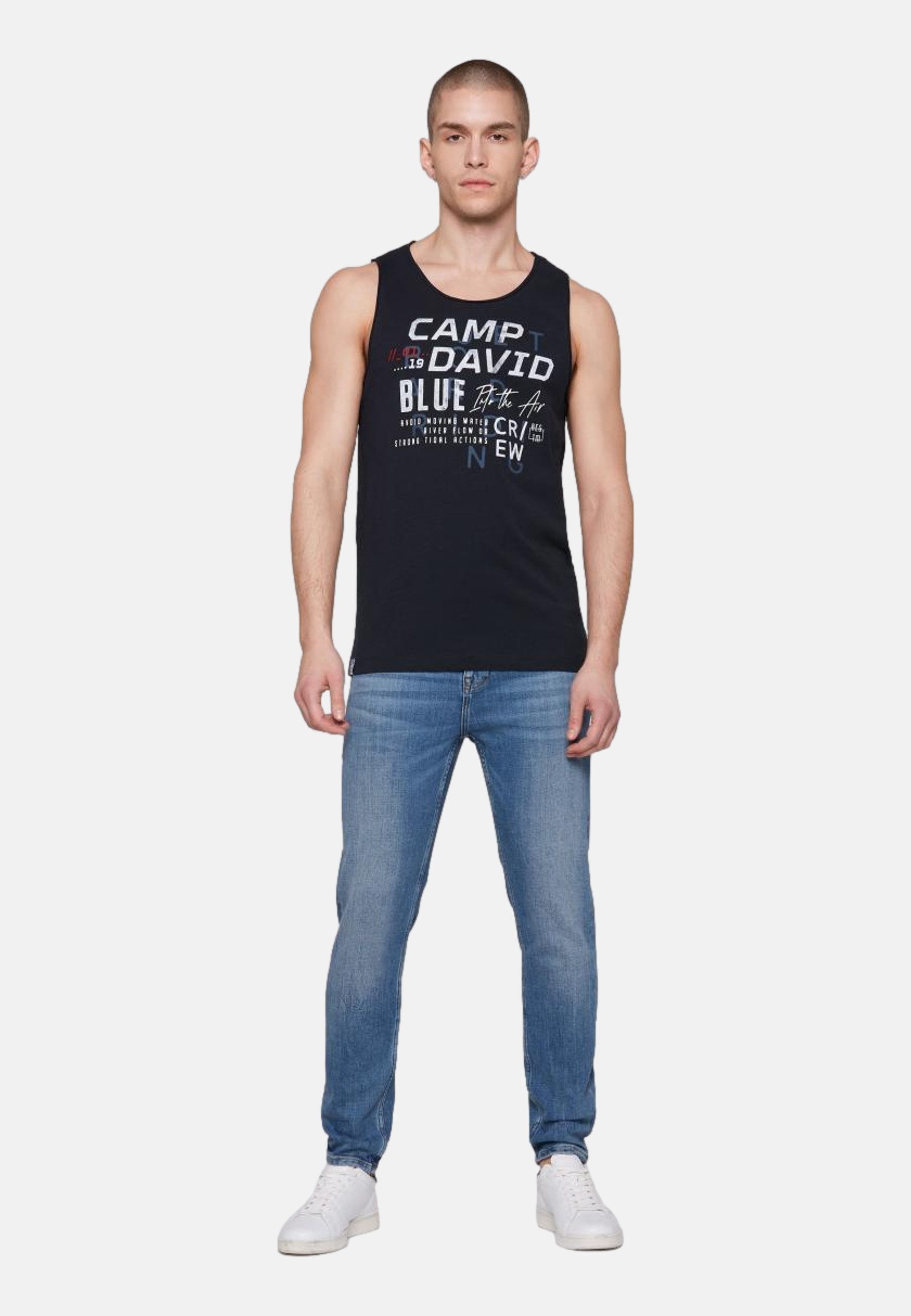 CAMP DAVID Tanktop, mit offenen Kanten an den Ausschnitten günstig online kaufen