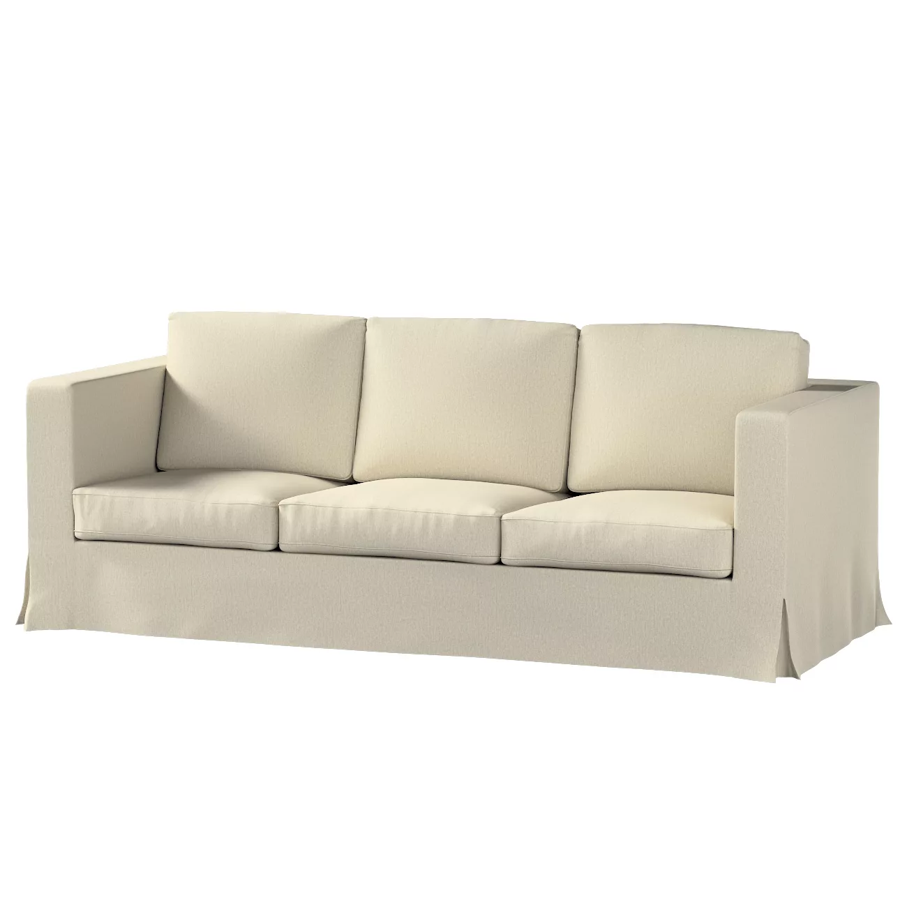 Bezug für Karlanda 3-Sitzer Sofa nicht ausklappbar, lang, beige-grau, Bezug günstig online kaufen