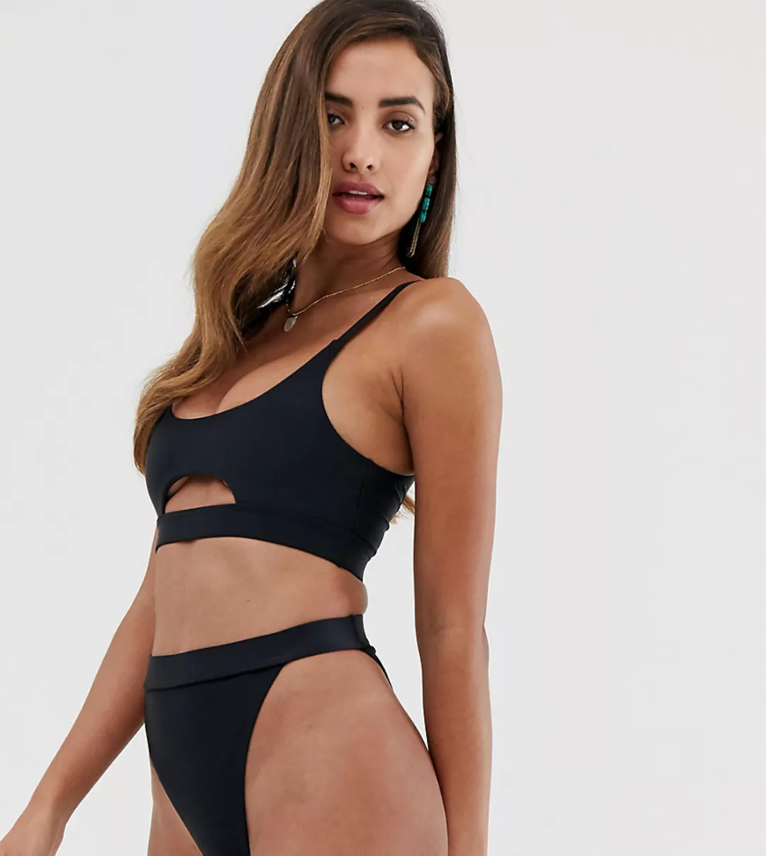 South Beach – Mix-and-Match – Bikinihose aus recyceltem Material mit hoher günstig online kaufen