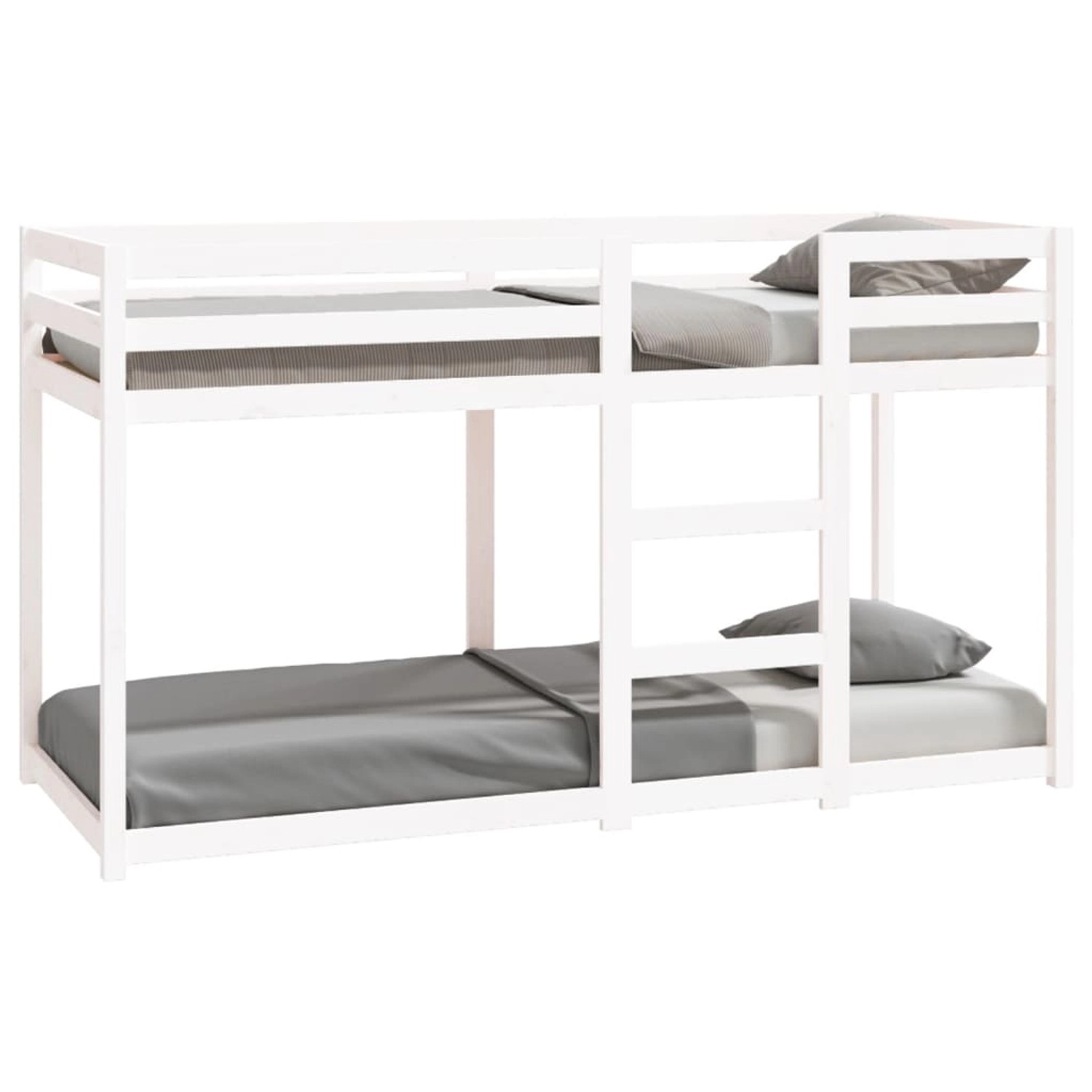 vidaXL Etagenbett Etagenbett Weiß 75x190 cm Massivholz Kiefer Bett Bettgest günstig online kaufen