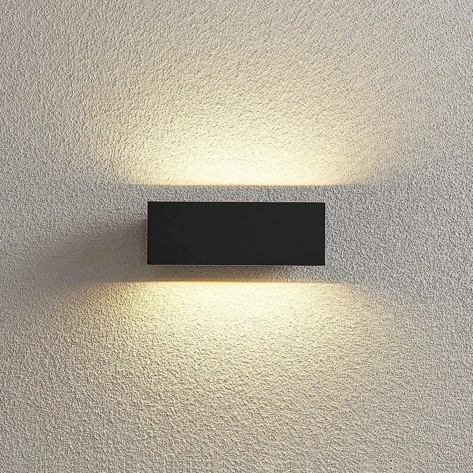 LED-Außenwandleuchte Oliver, dunkelgrau, 18 cm günstig online kaufen