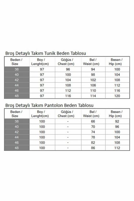 MODAMİHRAM Hosenanzug KleidGeknöpfter Brosche Detaillierter Anzug günstig online kaufen