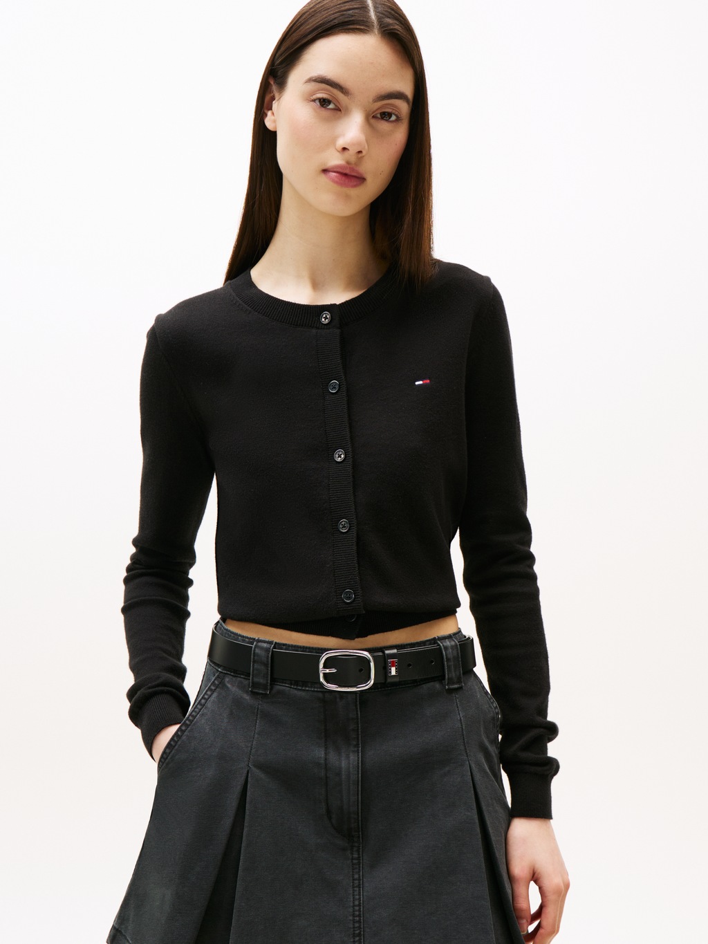 Tommy Jeans Strickjacke "TJW ESSENTIAL CREW NECK CARDIGAN" günstig online kaufen