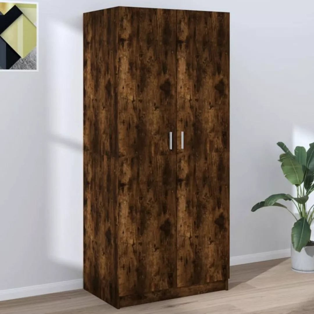 vidaXL Kleiderschrank Kleiderschrank Räuchereiche 80x52x180 cm Spanplatte günstig online kaufen