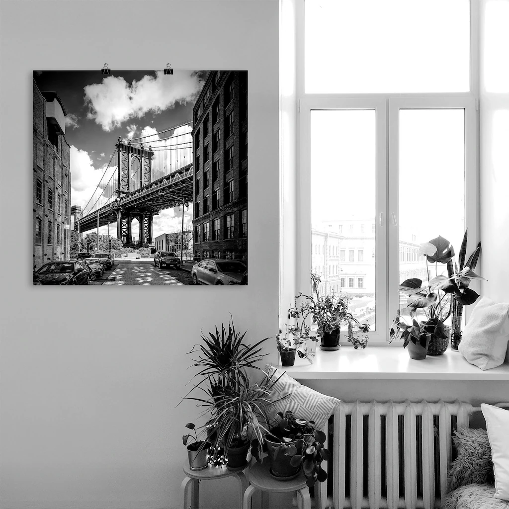 Artland Poster "New York City Manhattan Bridge I", Amerika, (1 St.), als Al günstig online kaufen