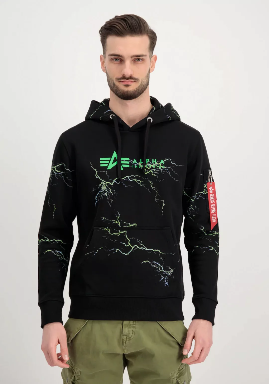Alpha Industries Hoodie "Lightning AOP Hoodie" günstig online kaufen