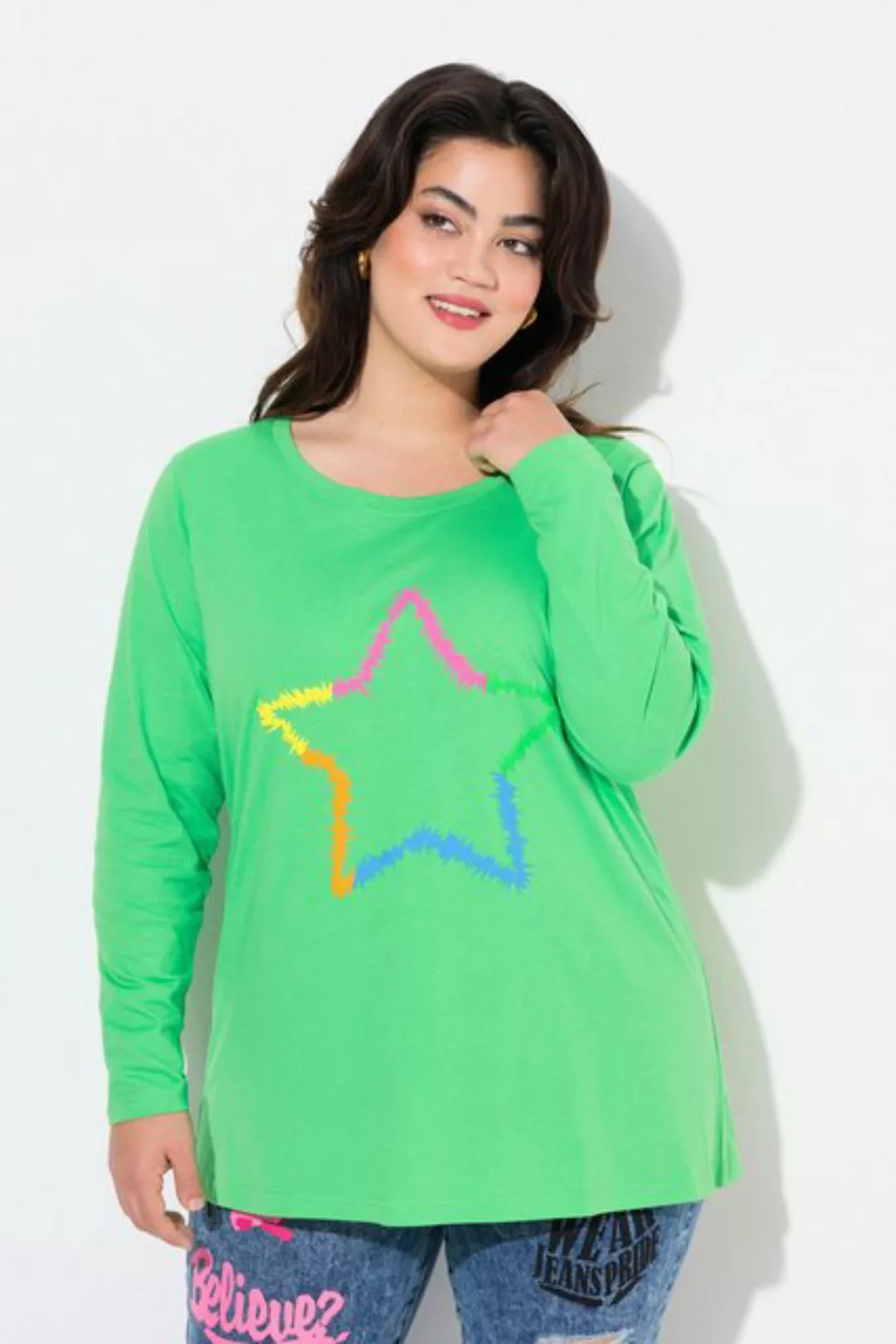 Angel of Style Longsleeve Langarmshirt Neon-Stern günstig online kaufen