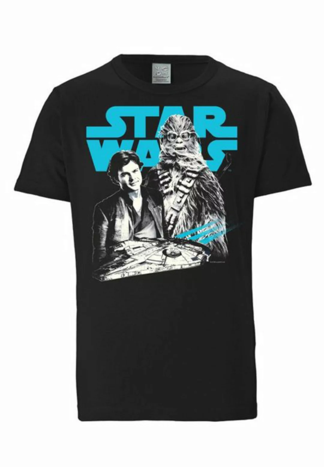 LOGOSHIRT T-Shirt A Star Wars Story Han Solo & Chewbacca mit auffälligem Pr günstig online kaufen