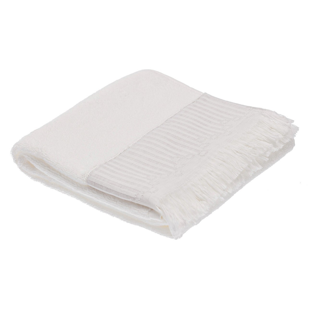 Handtuch Trevor 50x100cm white grey, 50 x 100 cm günstig online kaufen