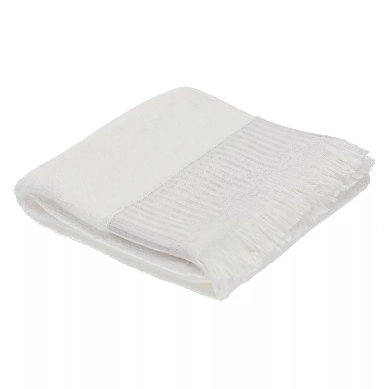 Handtuch Trevor 50x100cm white grey, 50 x 100 cm günstig online kaufen