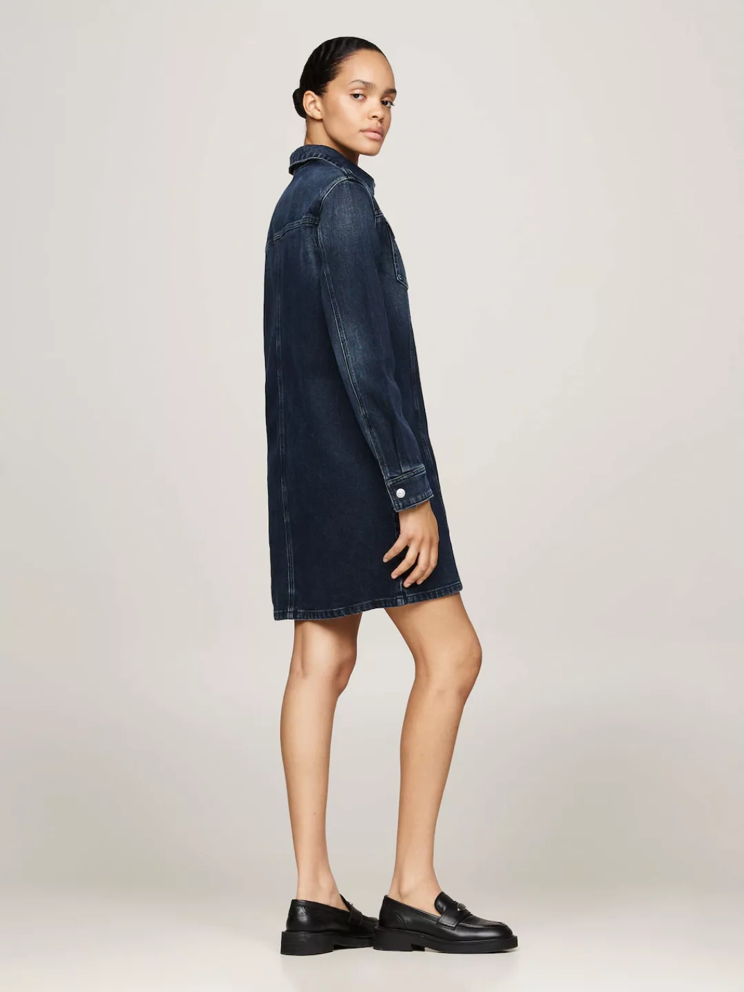 Tommy Jeans Jeanskleid "A-LINE DRESS DH6168", mit Used-Waschung günstig online kaufen