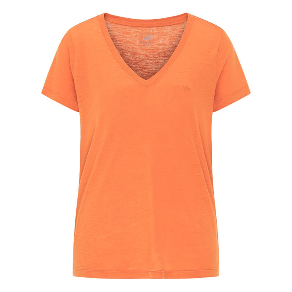 Lee Kurzarm-t-shirt Mit V-ausschnitt S Desert Orange günstig online kaufen