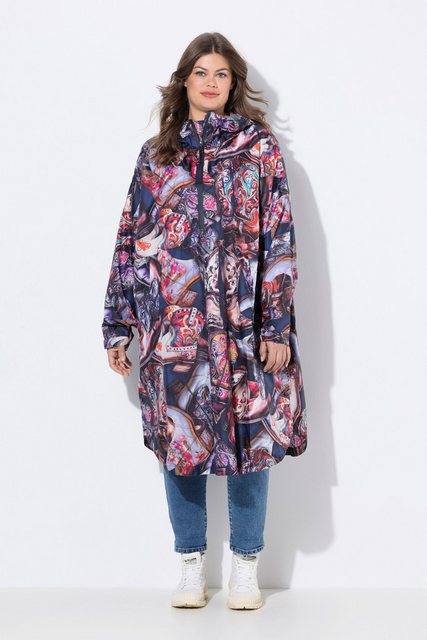 Laurasøn Funktionsjacke Funktions-Regencape Unisex Print Kapuze günstig online kaufen