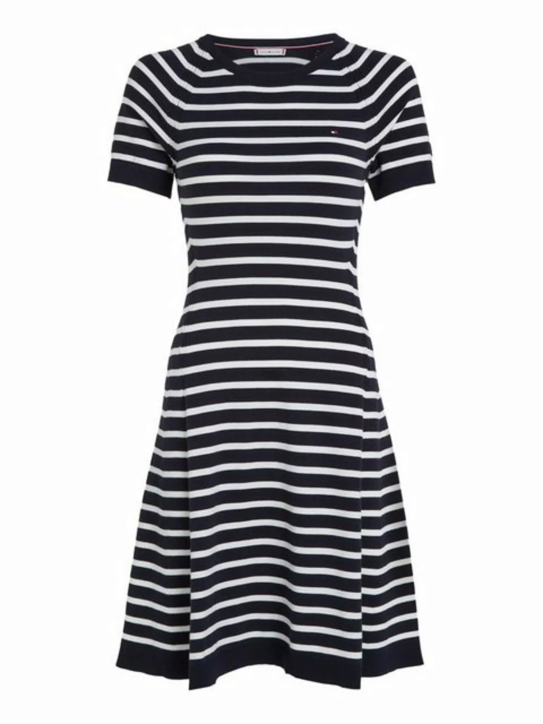 Tommy Hilfiger Jerseykleid CO JERSEY STITCH F&F DRESS mit Logostickerei auf günstig online kaufen