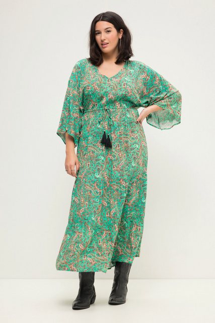 Studio Untold Maxikleid Maxikleid A-Line Paisley-PrintV-Ausschnitt günstig online kaufen