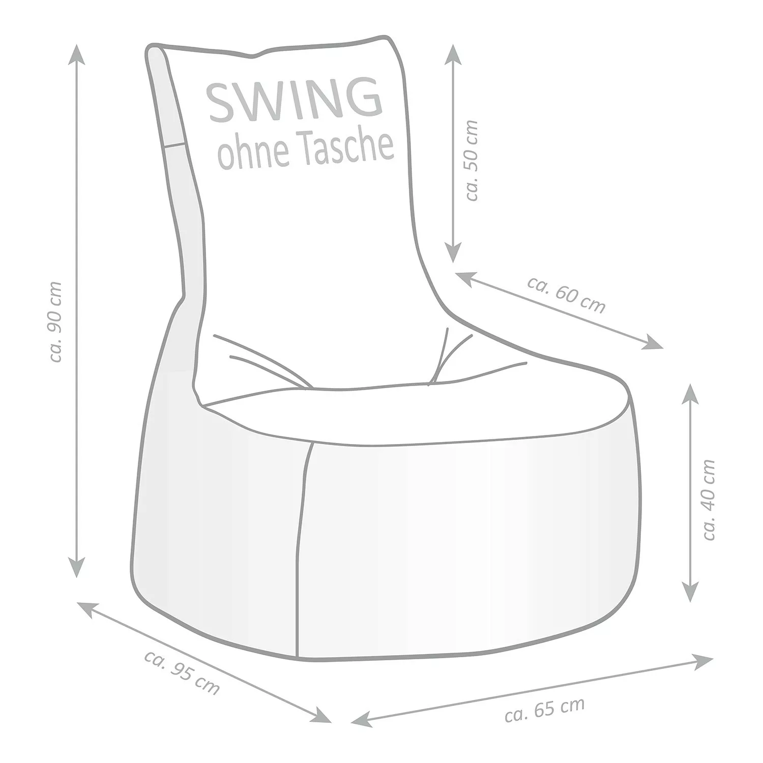 Sitting Point Sitzsack "Harlekin Swing", (1 St.) günstig online kaufen
