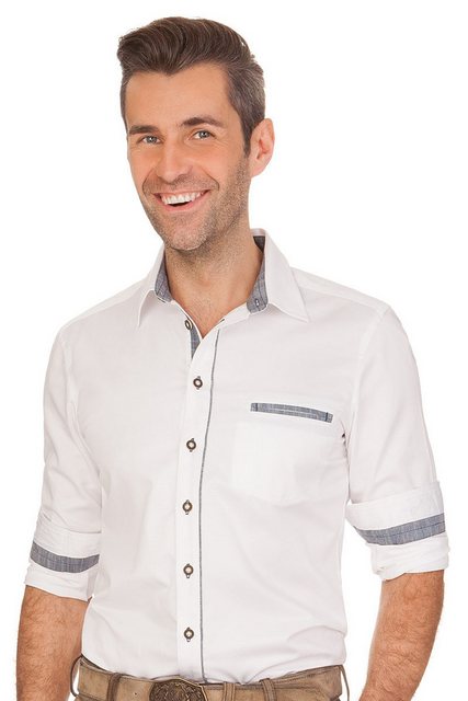 Spieth & Wensky Trachtenhemd Trachtenhemd - GIMALDI - blau, grau günstig online kaufen