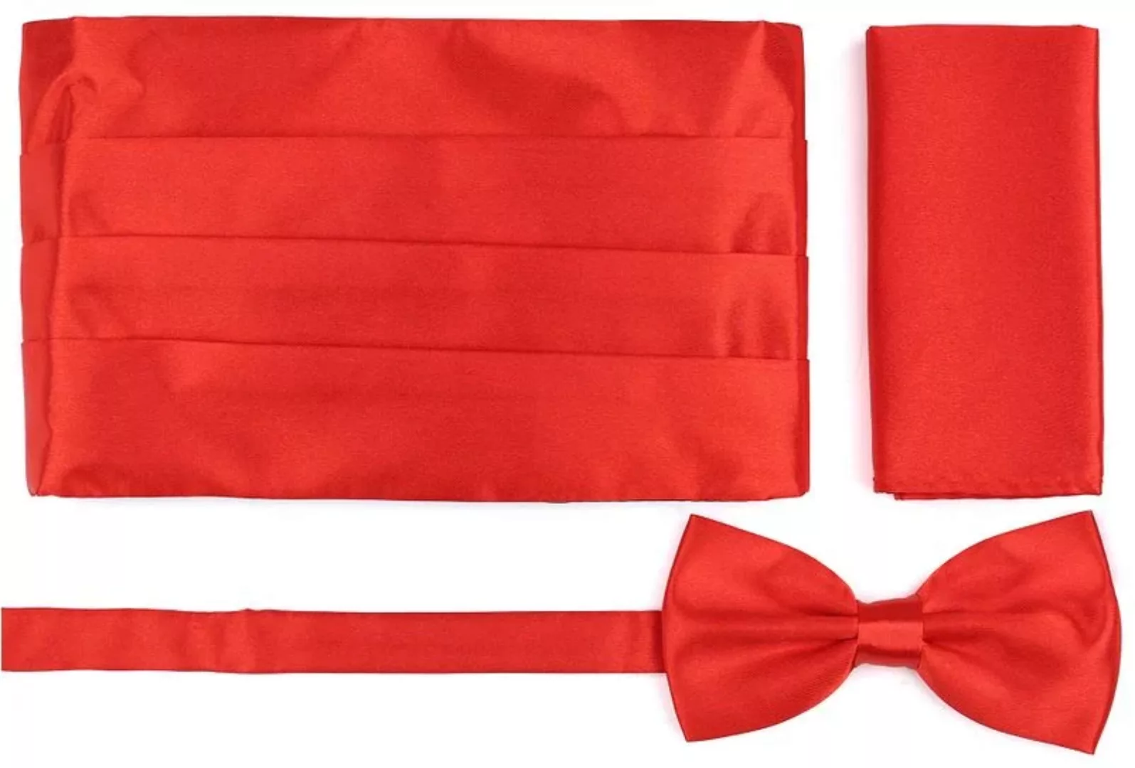 Suitable Set Kummerbund Flieg Einstecktuch Rot - günstig online kaufen