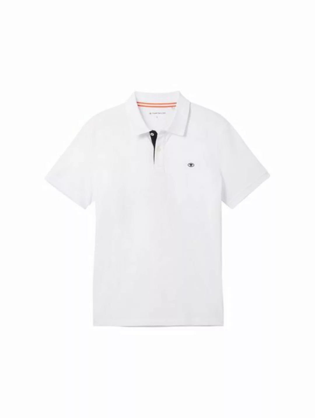 TOM TAILOR Poloshirt mit Knopfleiste und Logo günstig online kaufen