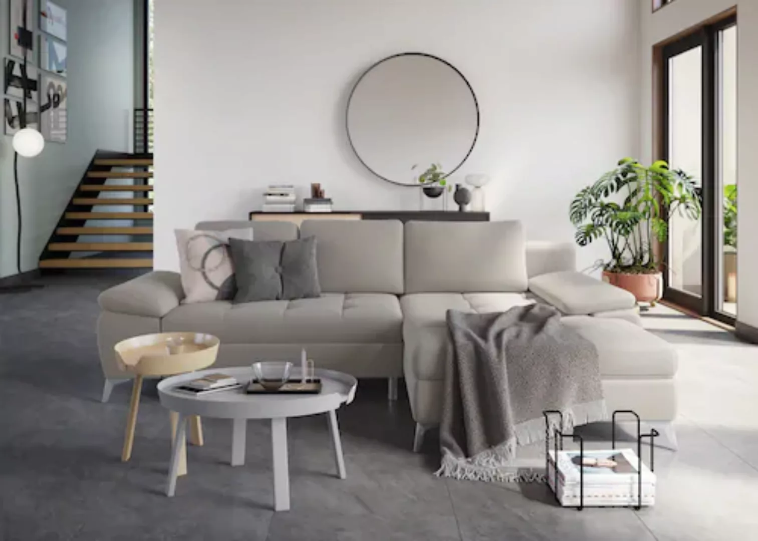 sit&more Ecksofa »Latigo L-Form«, mit Recamiere, wahlweise mit Bettfunktion günstig online kaufen