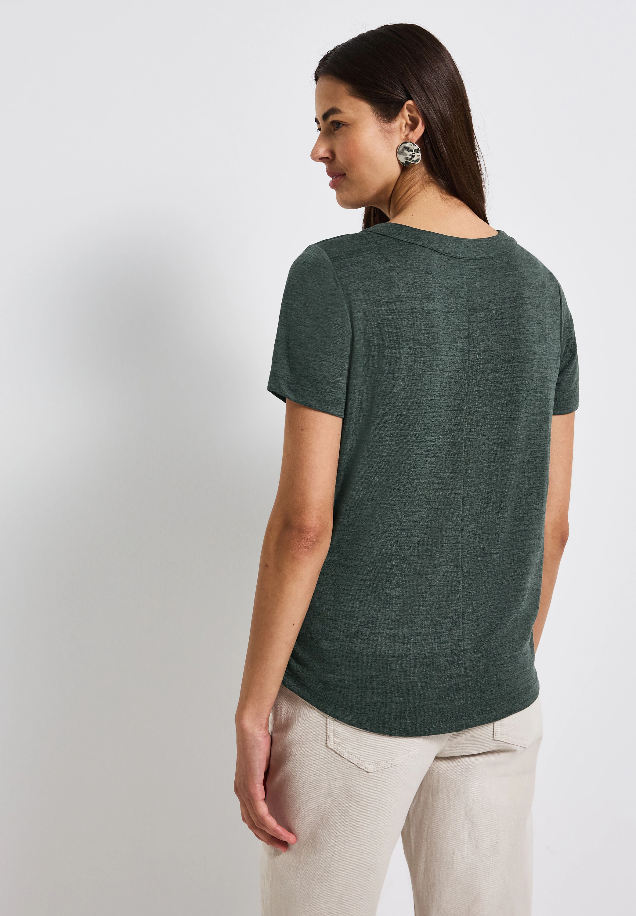 STREET ONE T-Shirt, mit V-Ausschnitt günstig online kaufen