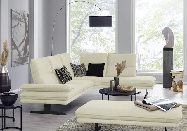 W.SCHILLIG Ecksofa "broadway, Designsofa, mit tollem Sitzkomfort, L-Form", günstig online kaufen