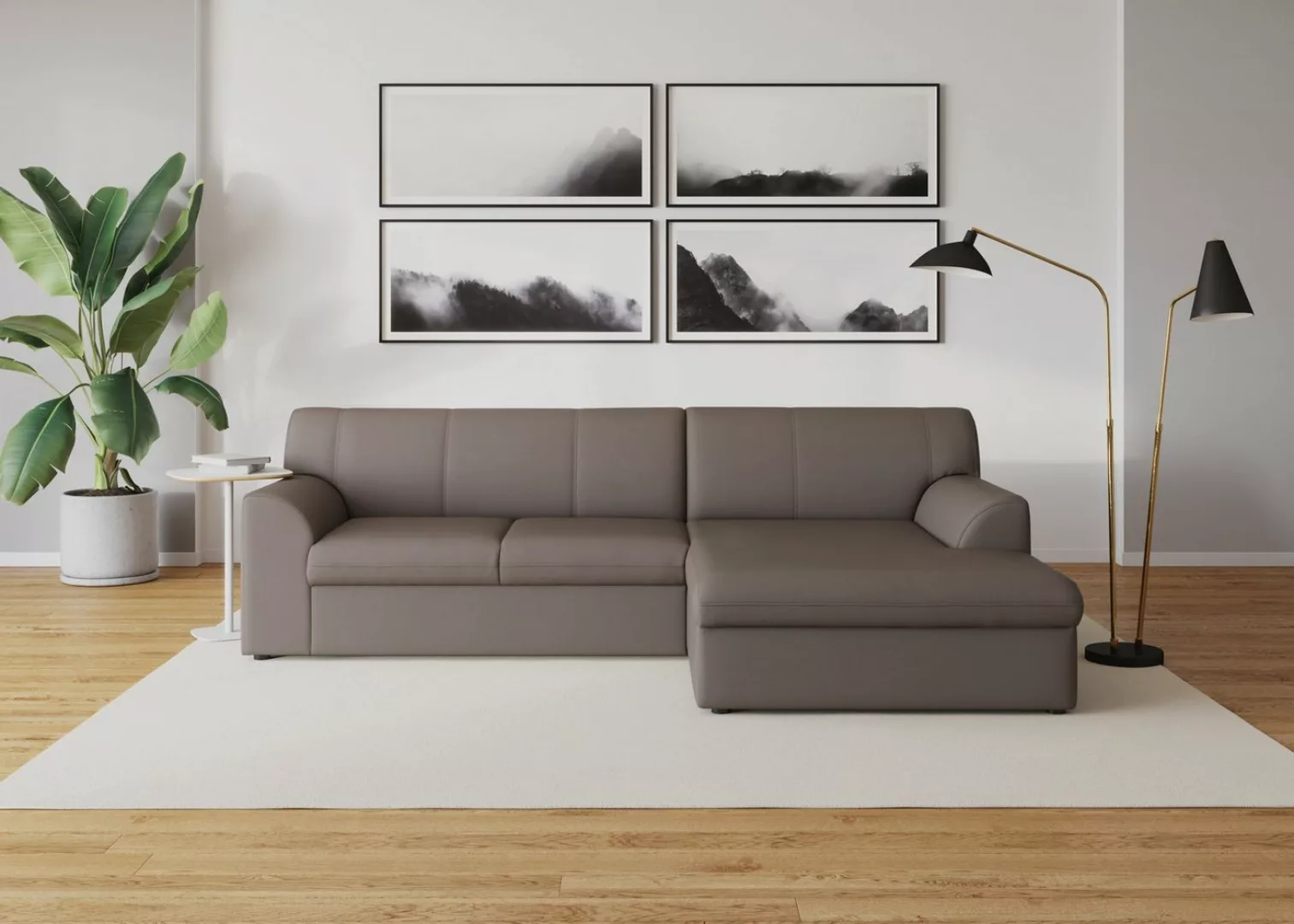 DOMO collection Ecksofa Topper L-Form, mit Recamiere, wahlweise mit Schlaff günstig online kaufen