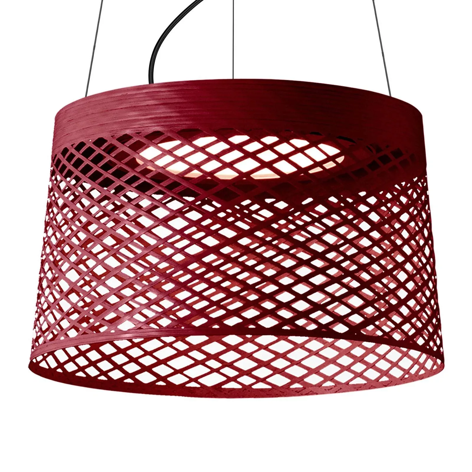 Foscarini Twiggy Grid LED-Hängeleuchte, karminrot günstig online kaufen