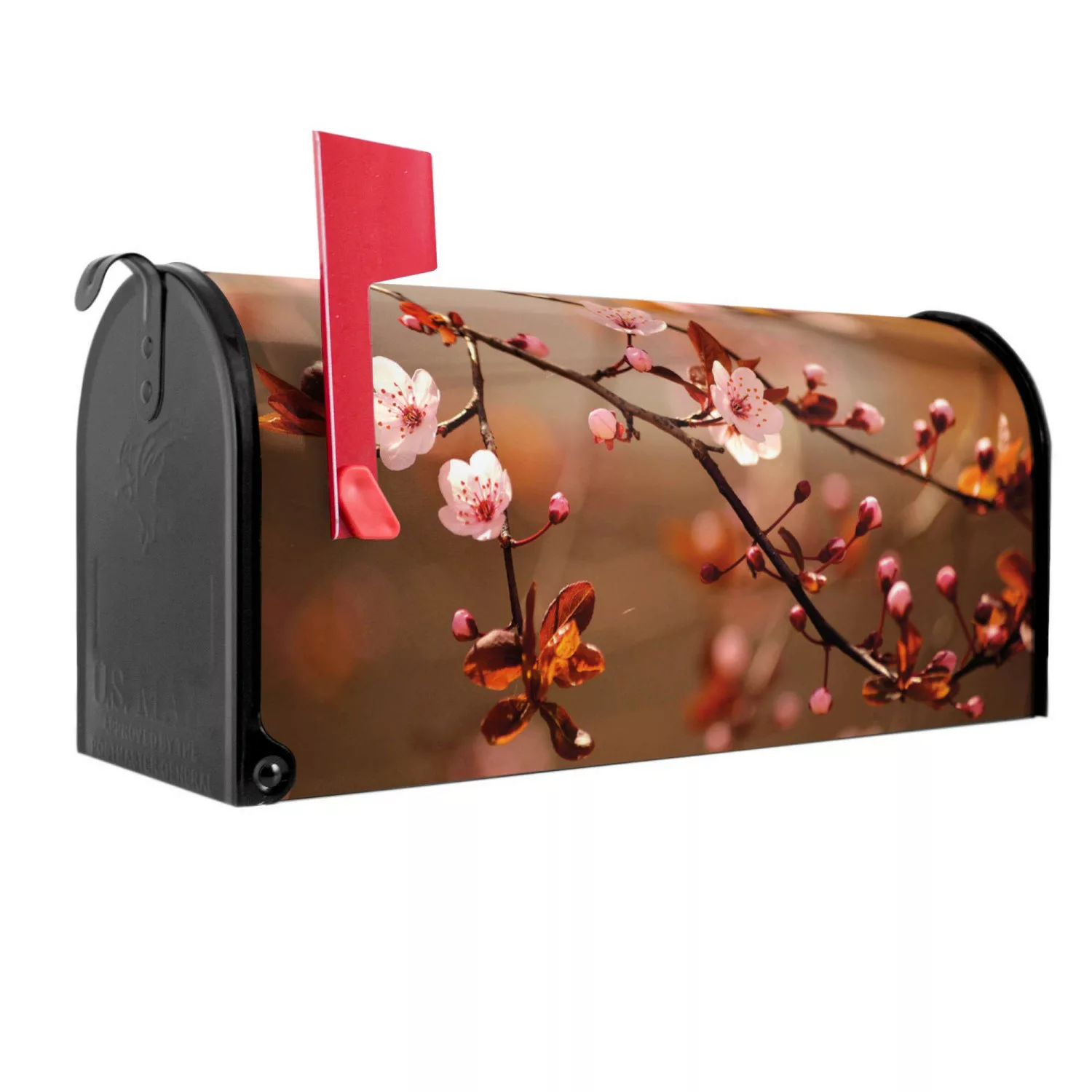 Banjado Amerikanischer Briefkasten Schwarz 48x22x16cm US Mailbox Letterbox günstig online kaufen