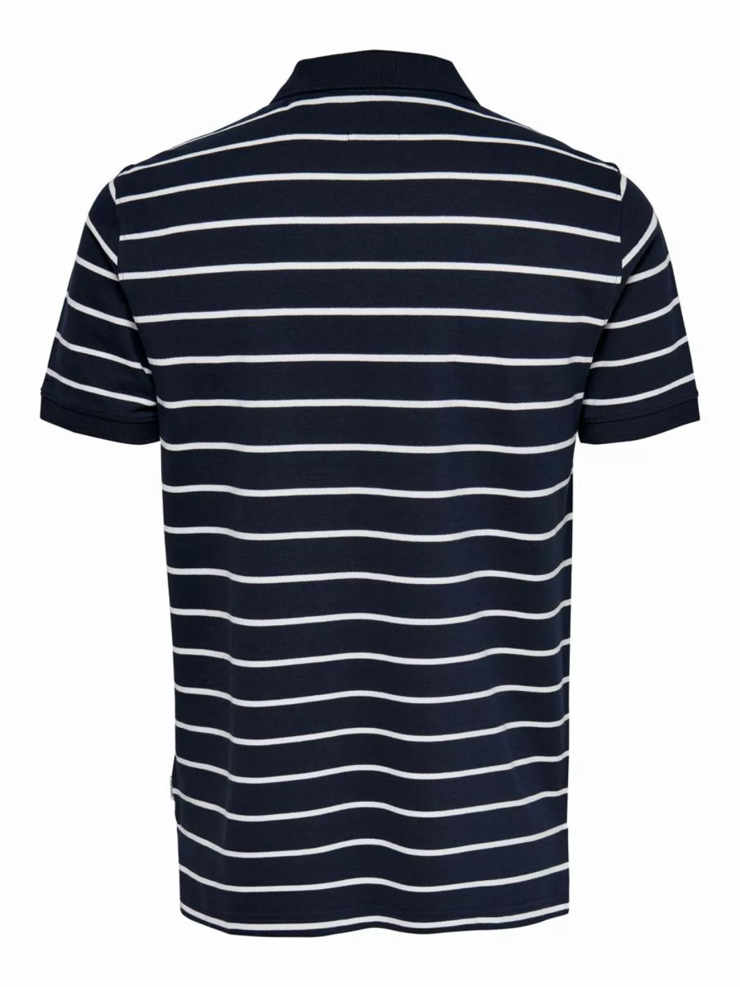 Only & Sons – Polohemd in Marineblau-Schwarz günstig online kaufen