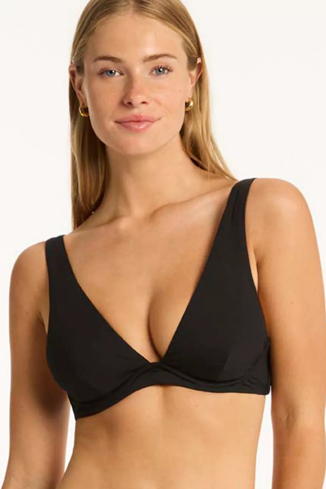 Sea Level Triangel Bikini-Top mit Bügel ECO Essentials 42A-C schwarz günstig online kaufen