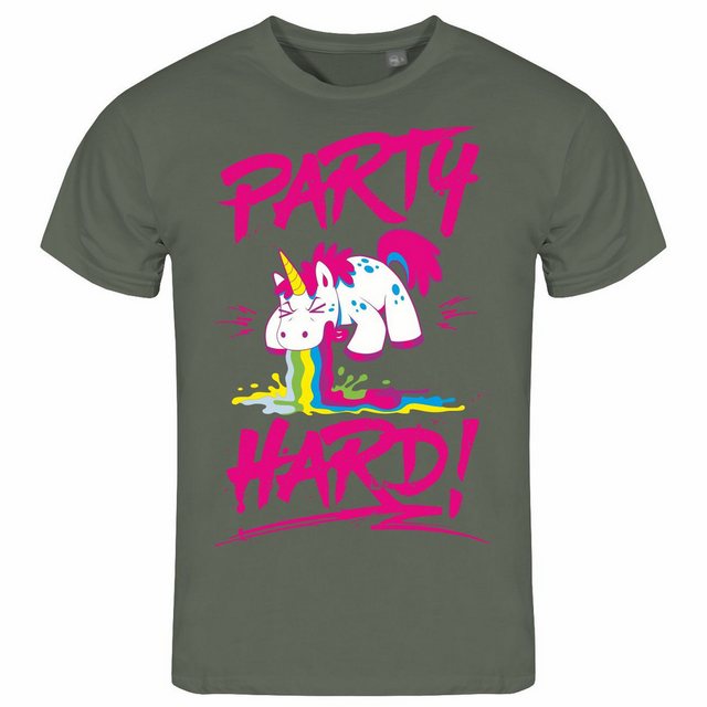 deinshirt Print-Shirt Herren T-Shirt PARTY HARD Funshirt mit Motiv günstig online kaufen