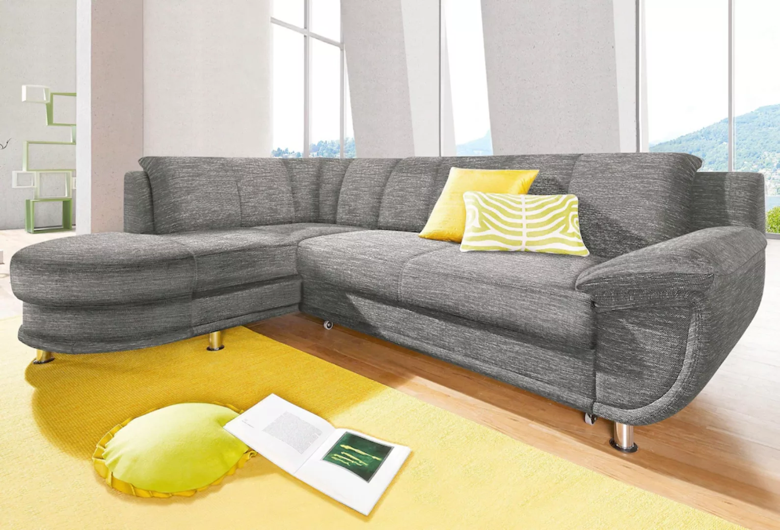 TRENDMANUFAKTUR Ecksofa »Rondo, zeitlos und elegant, bequem, L-Form«, wahlw günstig online kaufen
