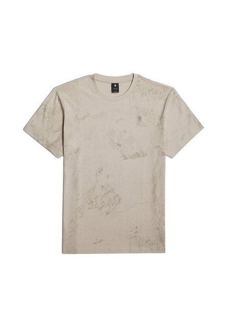 G-STAR T-Shirt Herren T-Shirt aus Bio-Baumwolle WASH ALLOVER (1-tlg) günstig online kaufen