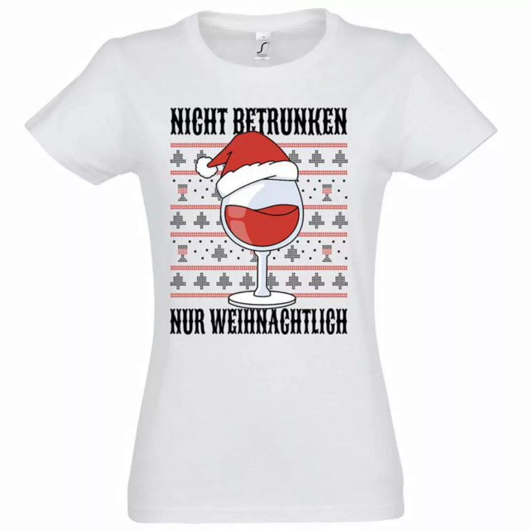 Youth Designz Print-Shirt Nicht Betrunken nur Weihnachtlich Damen T-Shirt m günstig online kaufen