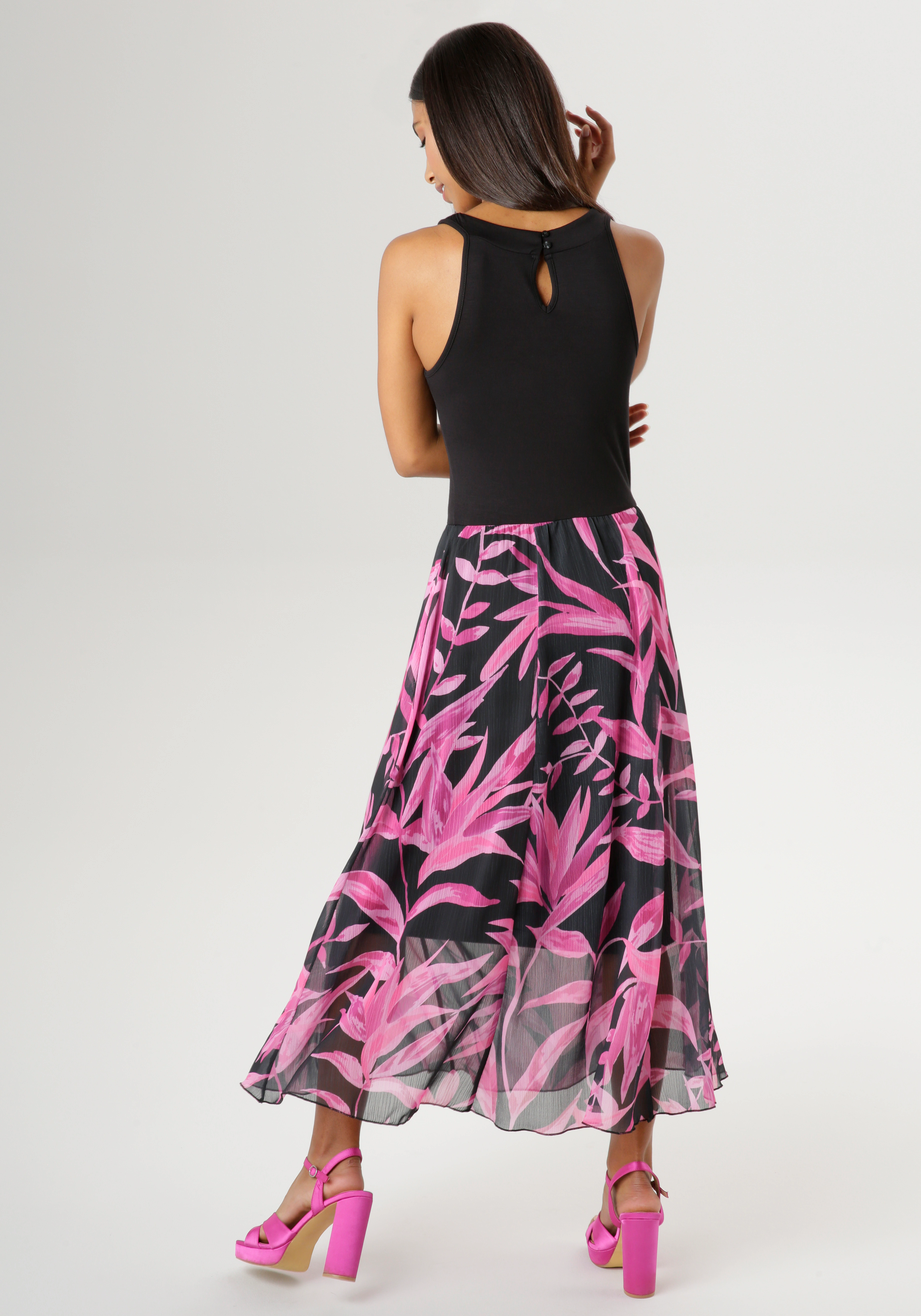 Aniston SELECTED Sommerkleid, im Materialmix günstig online kaufen