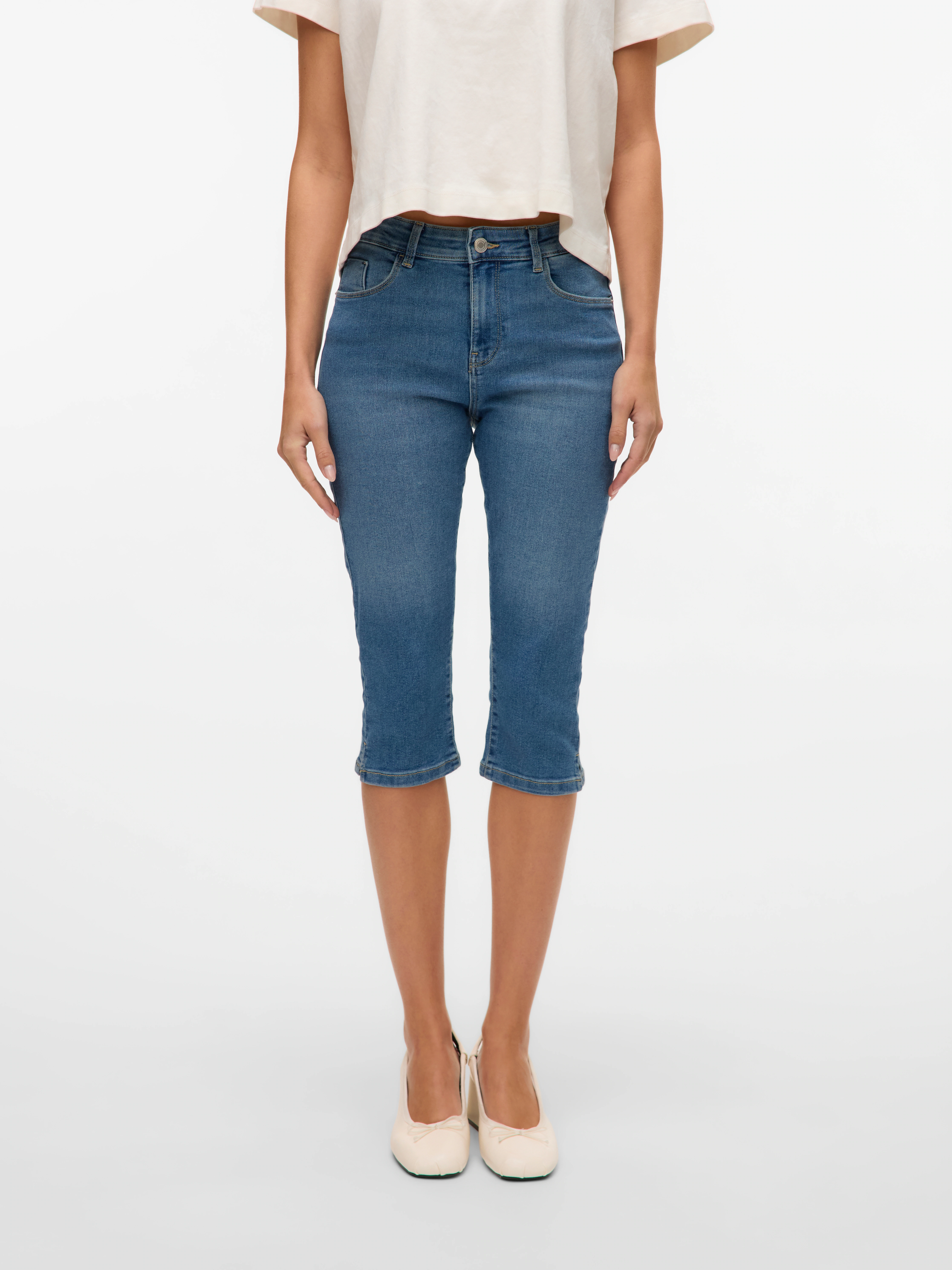 Vero Moda Caprijeans "VMELLY MR KNICKERS DNM MIX NOOS" günstig online kaufen