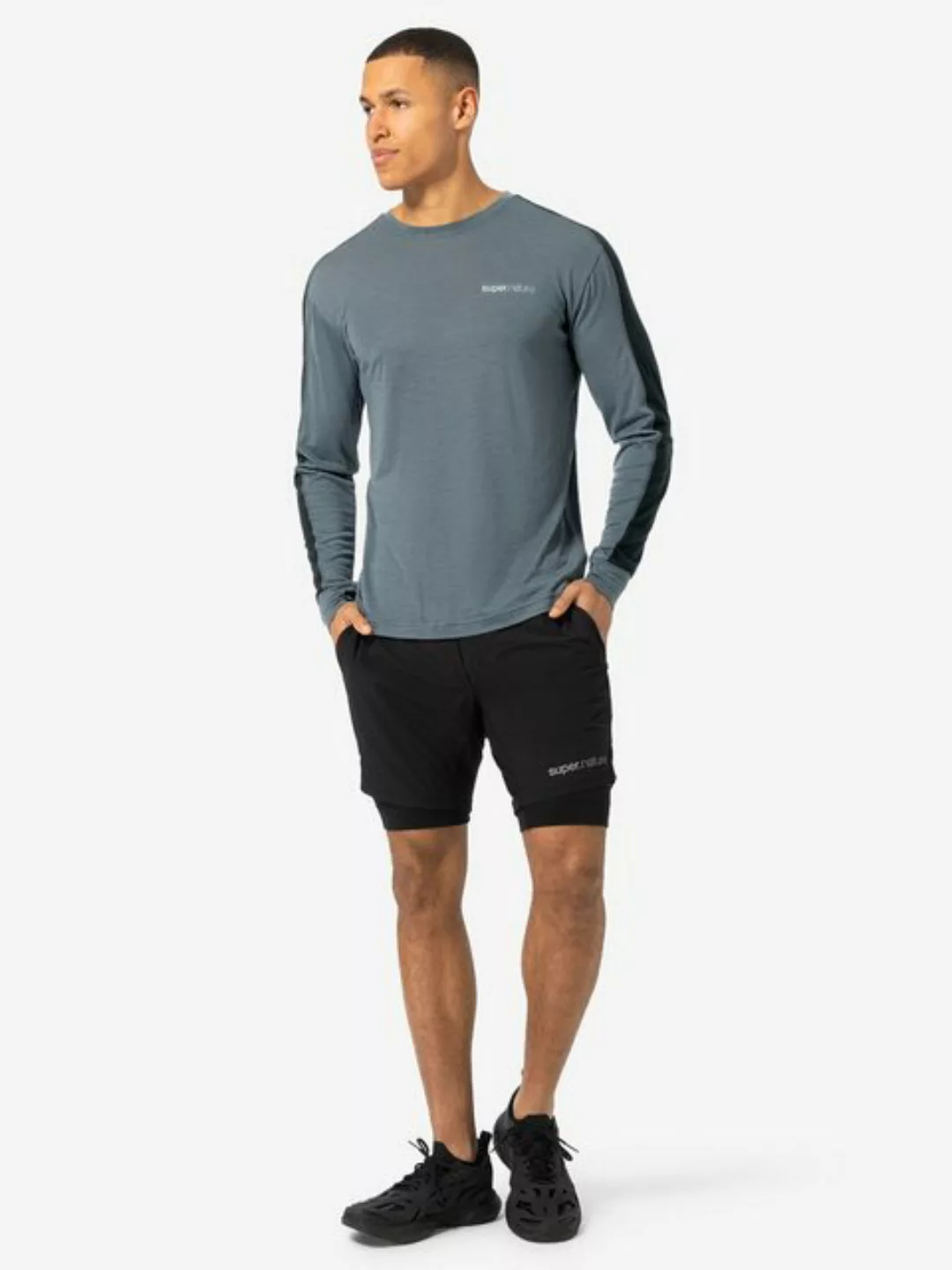 SUPER.NATURAL Langarmshirt für Herren, Merino Sport ALARM RUNNING LS atmung günstig online kaufen