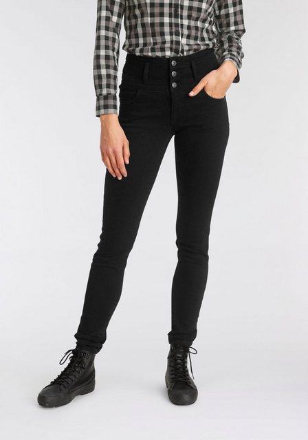 Arizona Slim-fit-Jeans "mit extra breitem Bund", High Waist günstig online kaufen