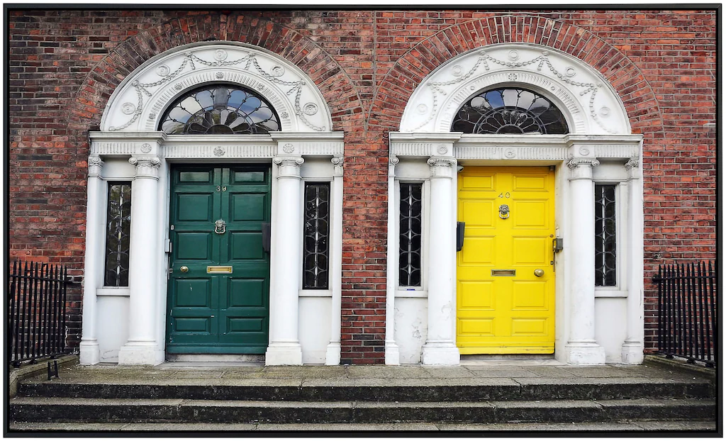 Papermoon Infrarotheizung »Dublin Türen«, sehr angenehme Strahlungswärme günstig online kaufen