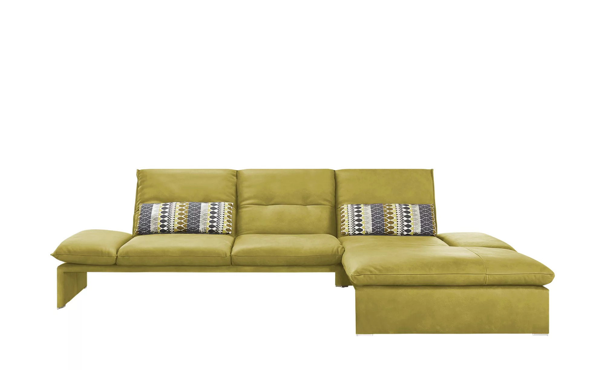 KOINOR Leder-Ecksofa  Humfrey - grün - 93 cm - Polstermöbel > Sofas > Eckso günstig online kaufen