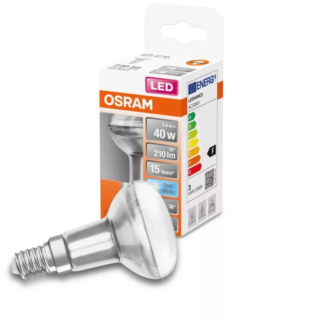 Osram LED-Leuchtmittel E14 Reflektor R50 2,6 W 210 lm 8,5 x 5 cm (H x Ø) günstig online kaufen