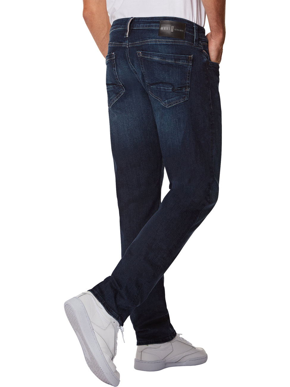 Mavi Herren Jeans Marcus - Slim Fit - Blau - Dark Brushed Ultra Move günstig online kaufen