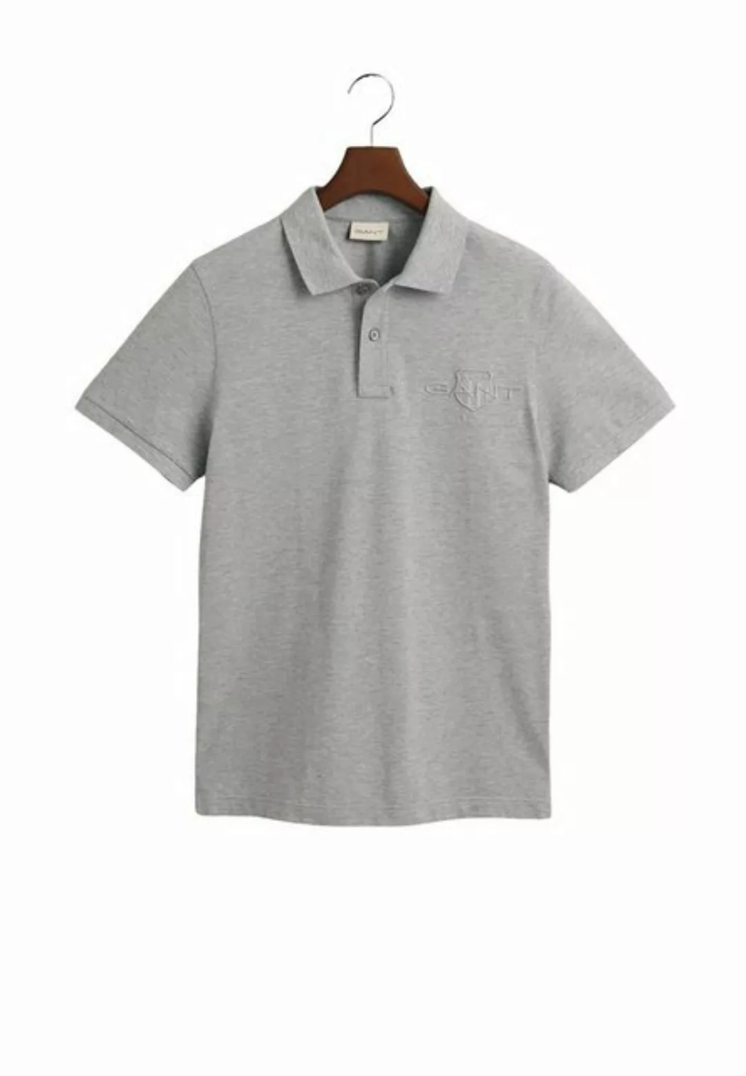 Gant Poloshirt REG TONAL SHIELD SS RUGGER Ton in Ton Stickerei auf der Brus günstig online kaufen