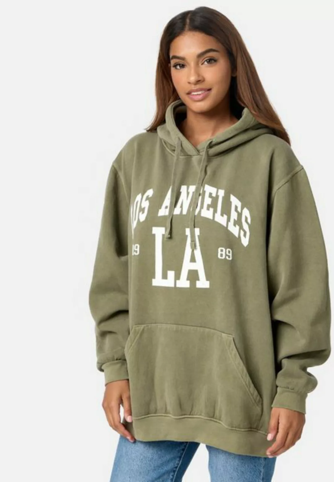 Worldclassca Hoodie Worldclassca LA Oversized Hoodie Kapuzenpullover Washed günstig online kaufen