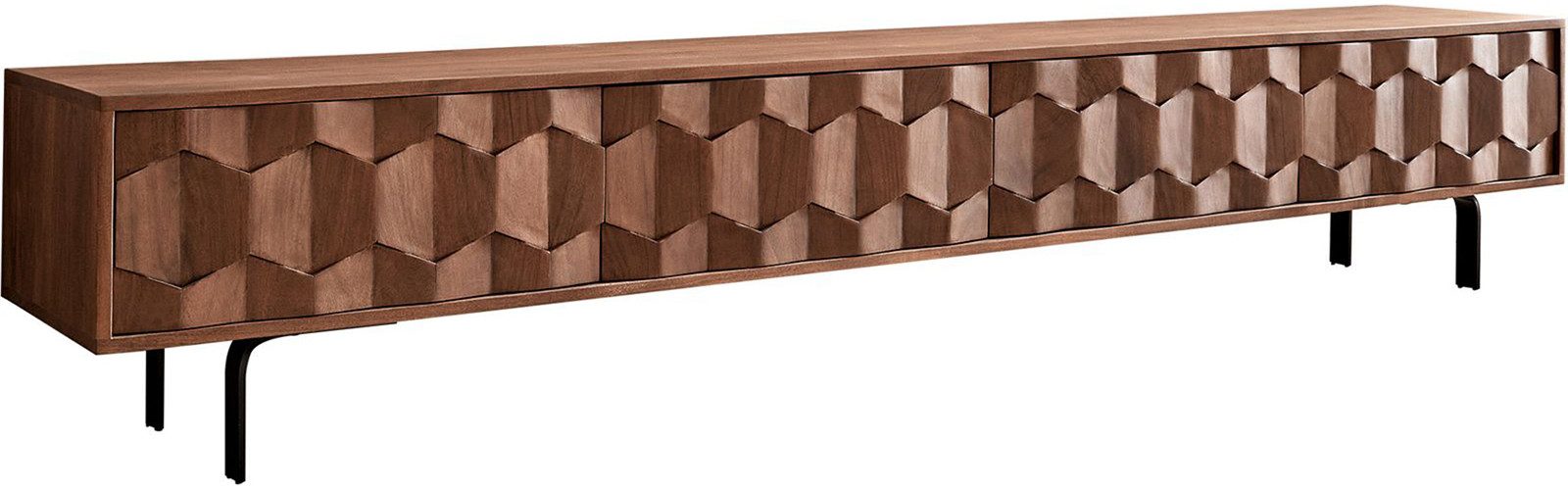 DELIFE Lowboard Fevo, Akazie Braun 220 günstig online kaufen