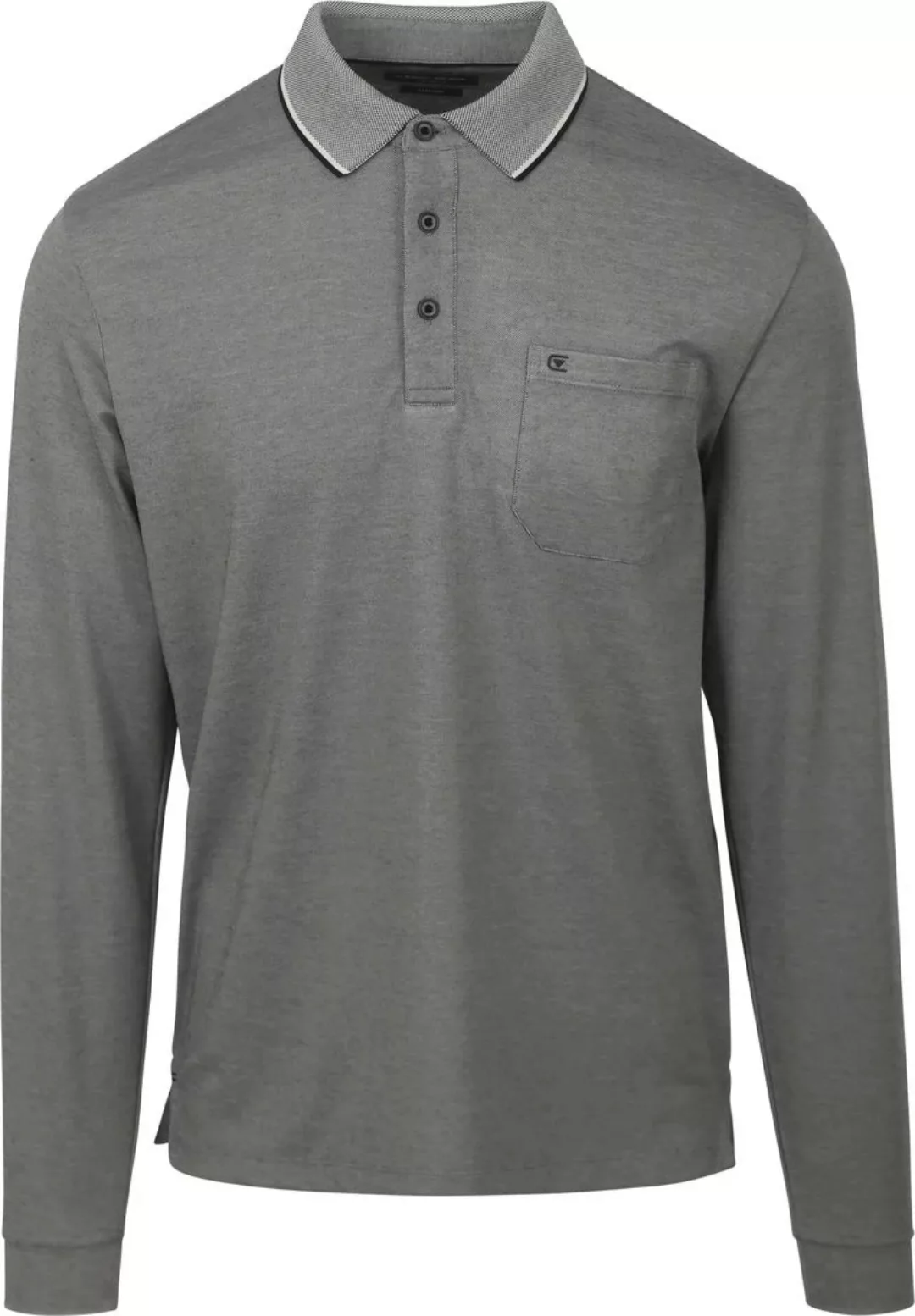 Casa Moda Long Sleeve Poloshirt Grau - Größe 3XL günstig online kaufen