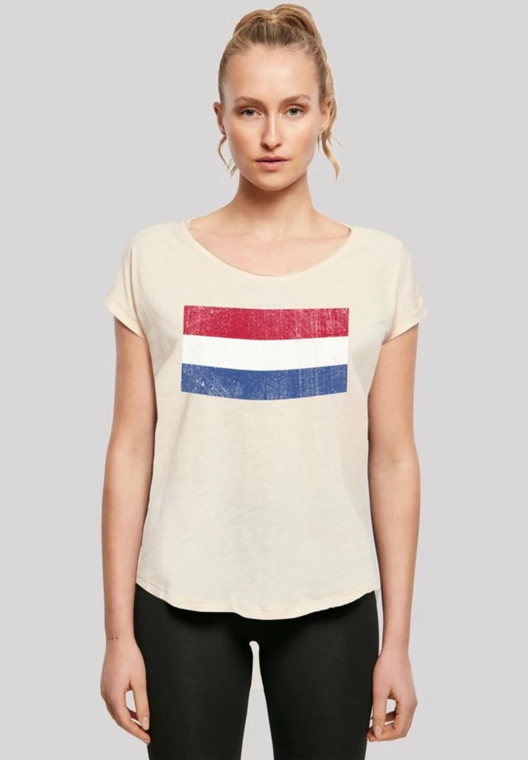 F4NT4STIC T-Shirt "Netherlands NIederlande Holland Flagge distressed", Prin günstig online kaufen