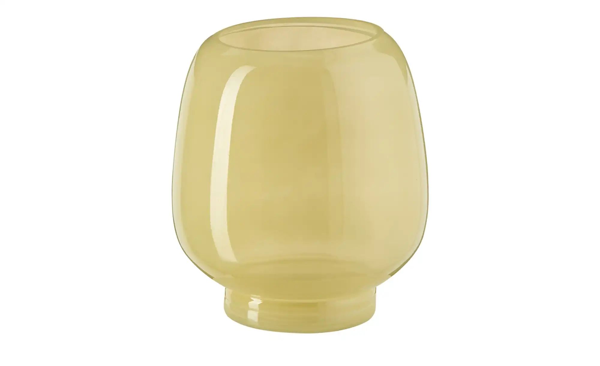 HOME STORY Vase   ¦ gelb ¦ Glas ¦ Maße (cm): H: 22  Ø: 19.5 Accessoires > V günstig online kaufen