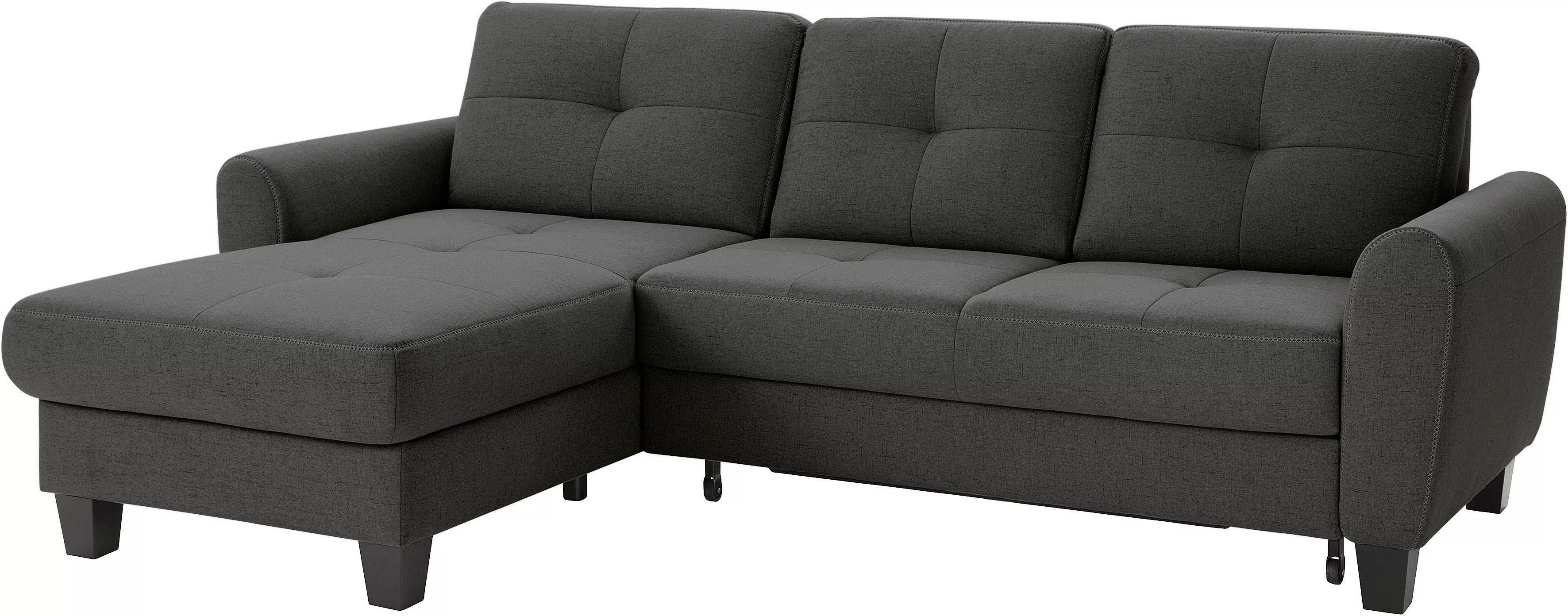 sit&more Ecksofa "Varese L-Form", mit Federkern, wahlweise mit Bettfunktion günstig online kaufen